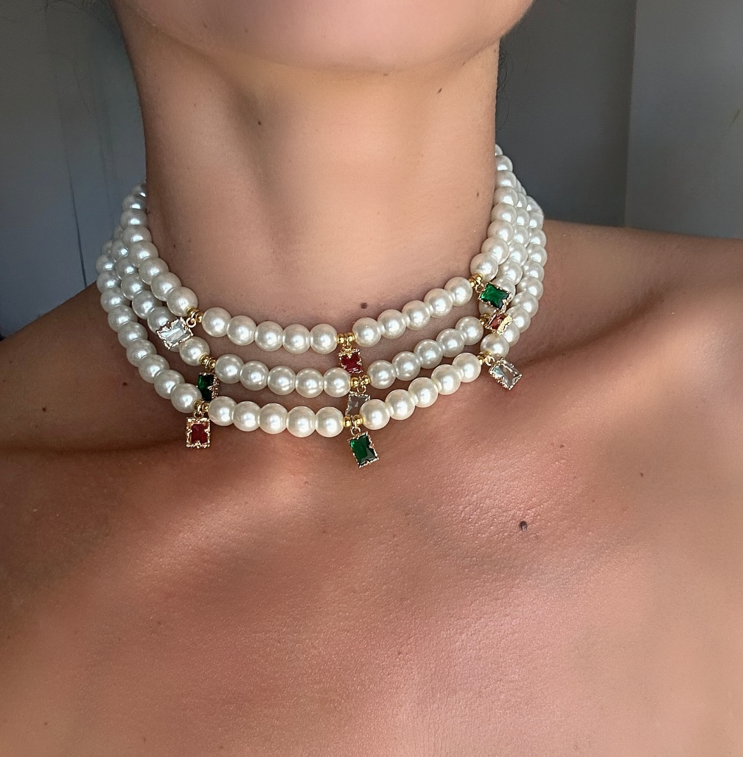 Pearl Charm Necklace