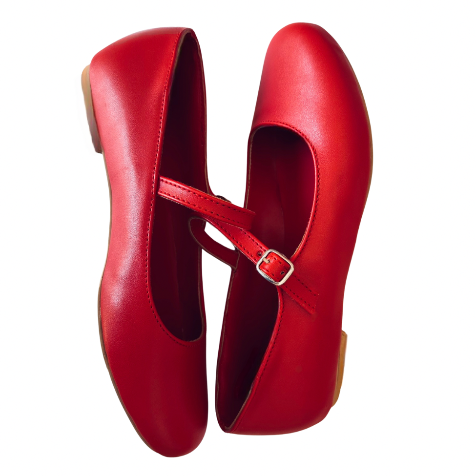 BAILATIRA RED FLATS (Round-Toe)