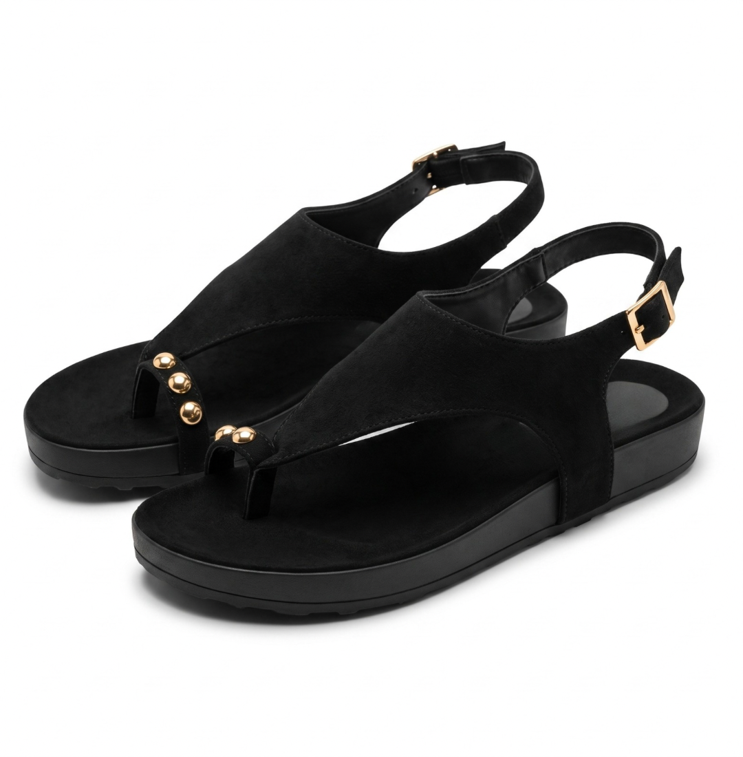 SOLEA BLACK SANDALS