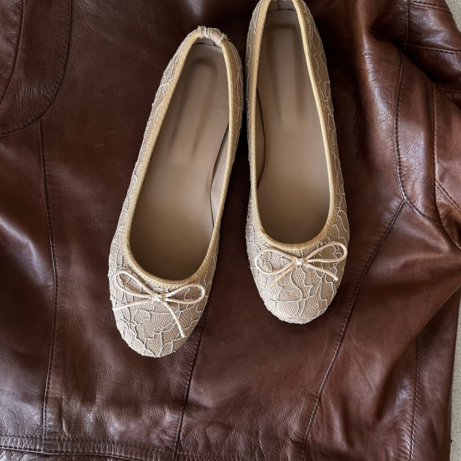 BAILA LACE MOCHA FLATS
