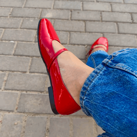 BAILATIRA FLASH RED (Square-Toe)