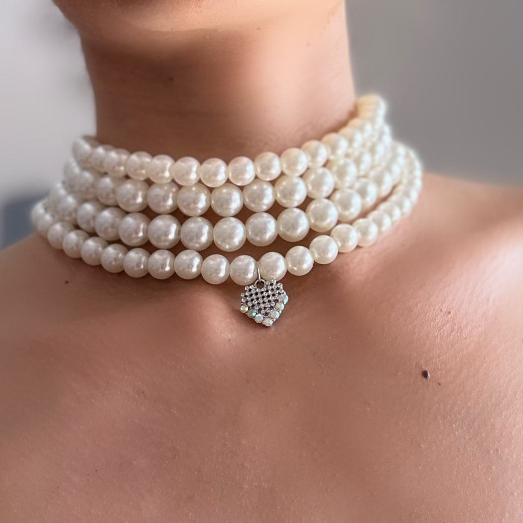 Pearl Multi Layer Choker