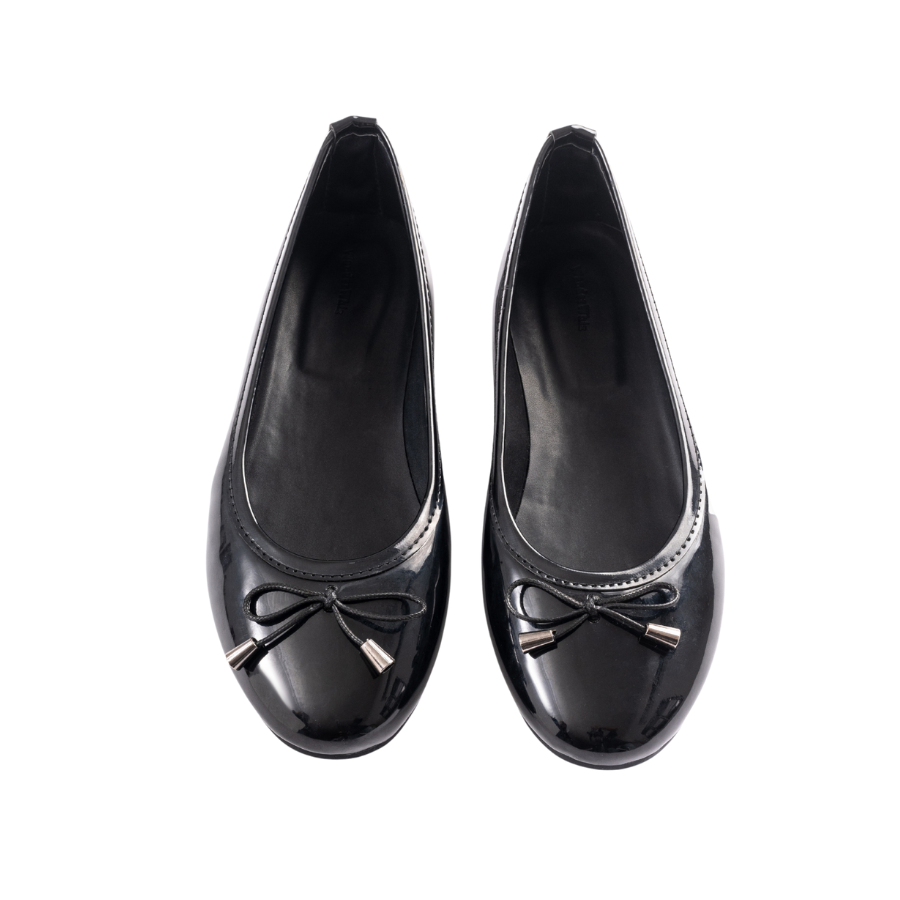 Black Ballerina Flats for Kids