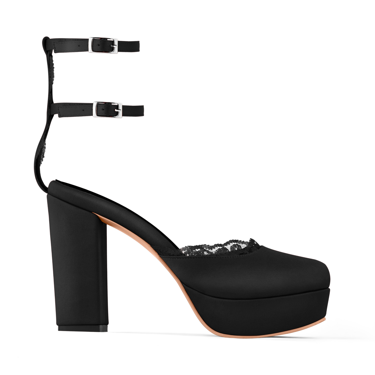 MISTICA BLACK PLATFORM HEELS (Pre-Order)