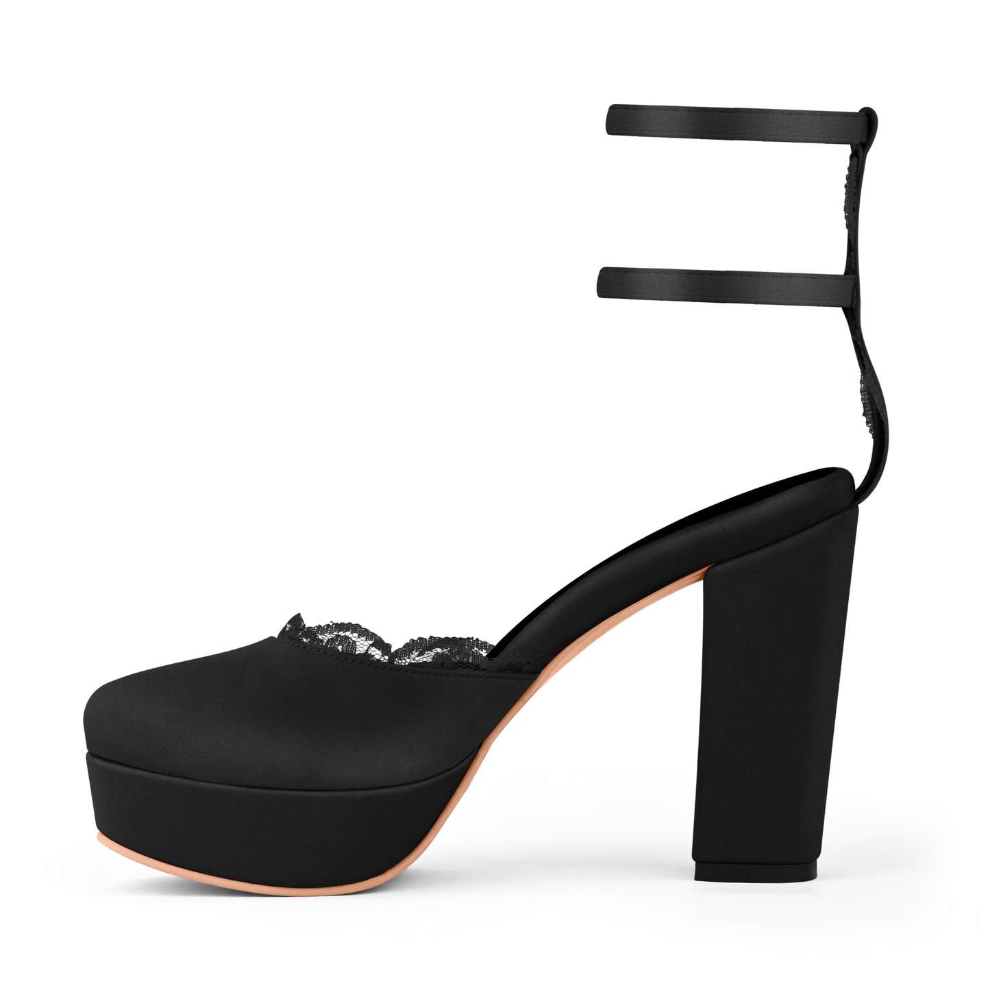 MISTICA BLACK PLATFORM HEELS (Pre-Order)