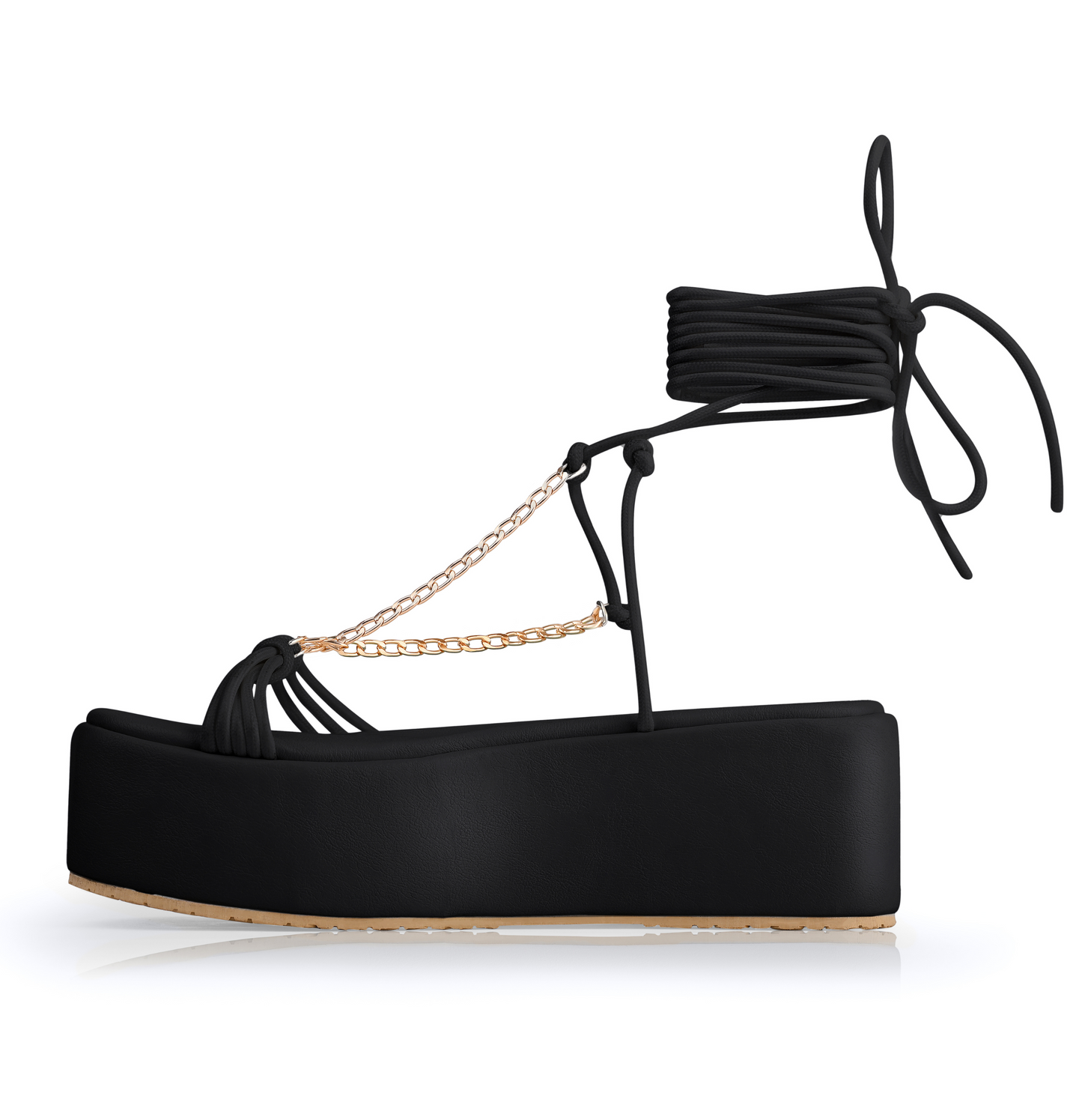 MAYORIYA BLACK SLIPPERS