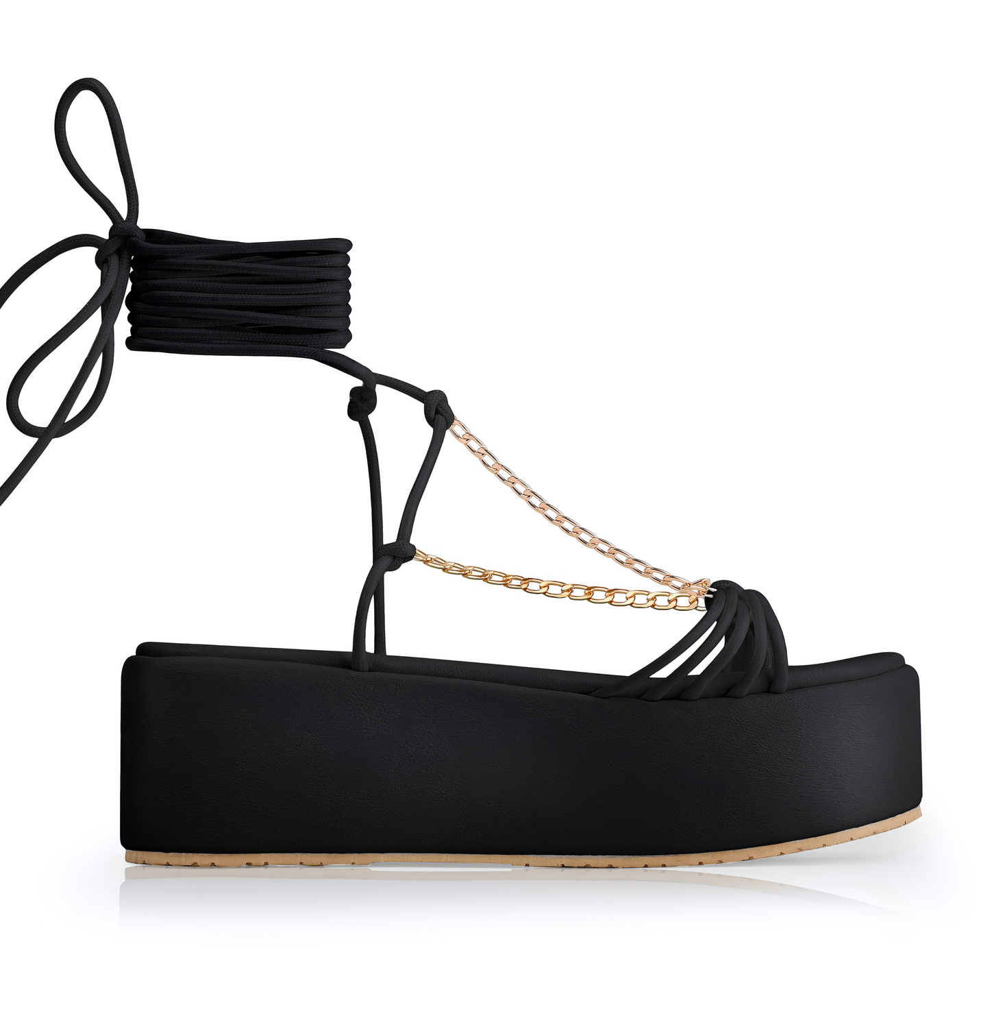 MAYORIYA BLACK SLIPPERS