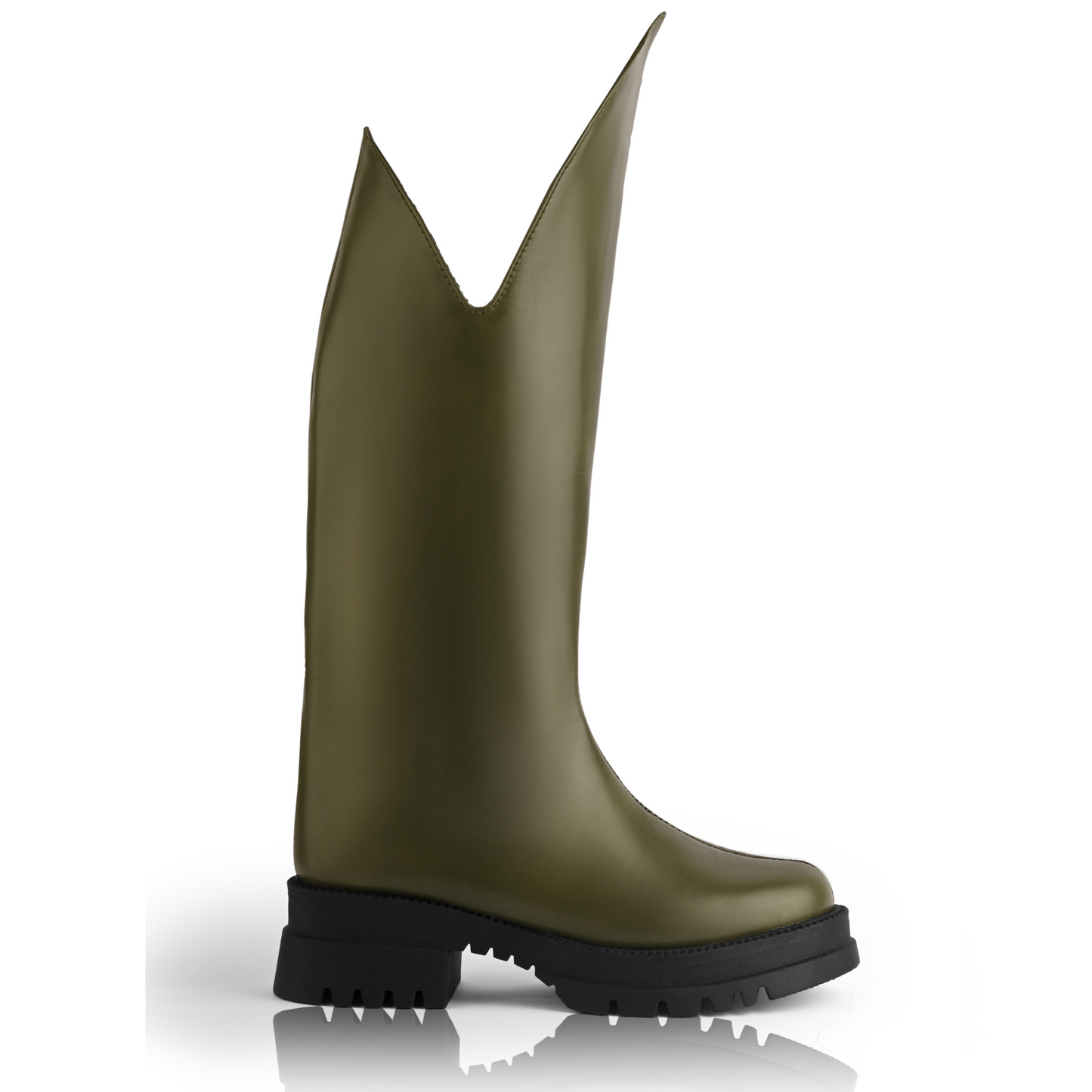 SOLIDA OLIVE BOOTS