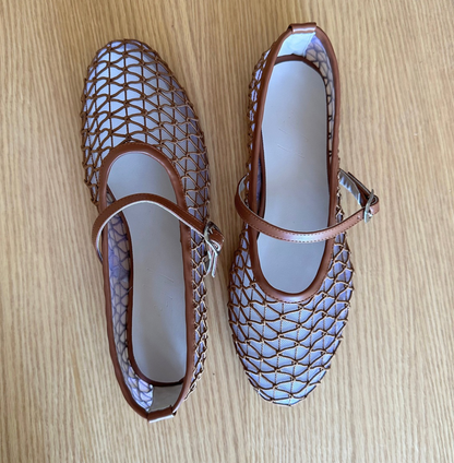 BAILATIRA AIR MESH BROWN FLATS