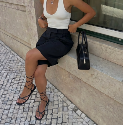 CORDELA BLACK SANDALS