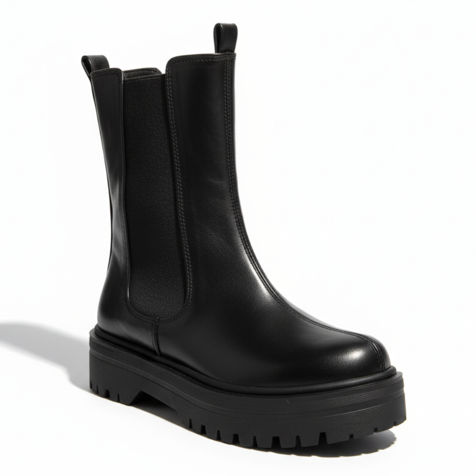 BOTA SLIP-ON BLACK BOOTS