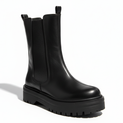 BOTA SLIP-ON BLACK BOOTS