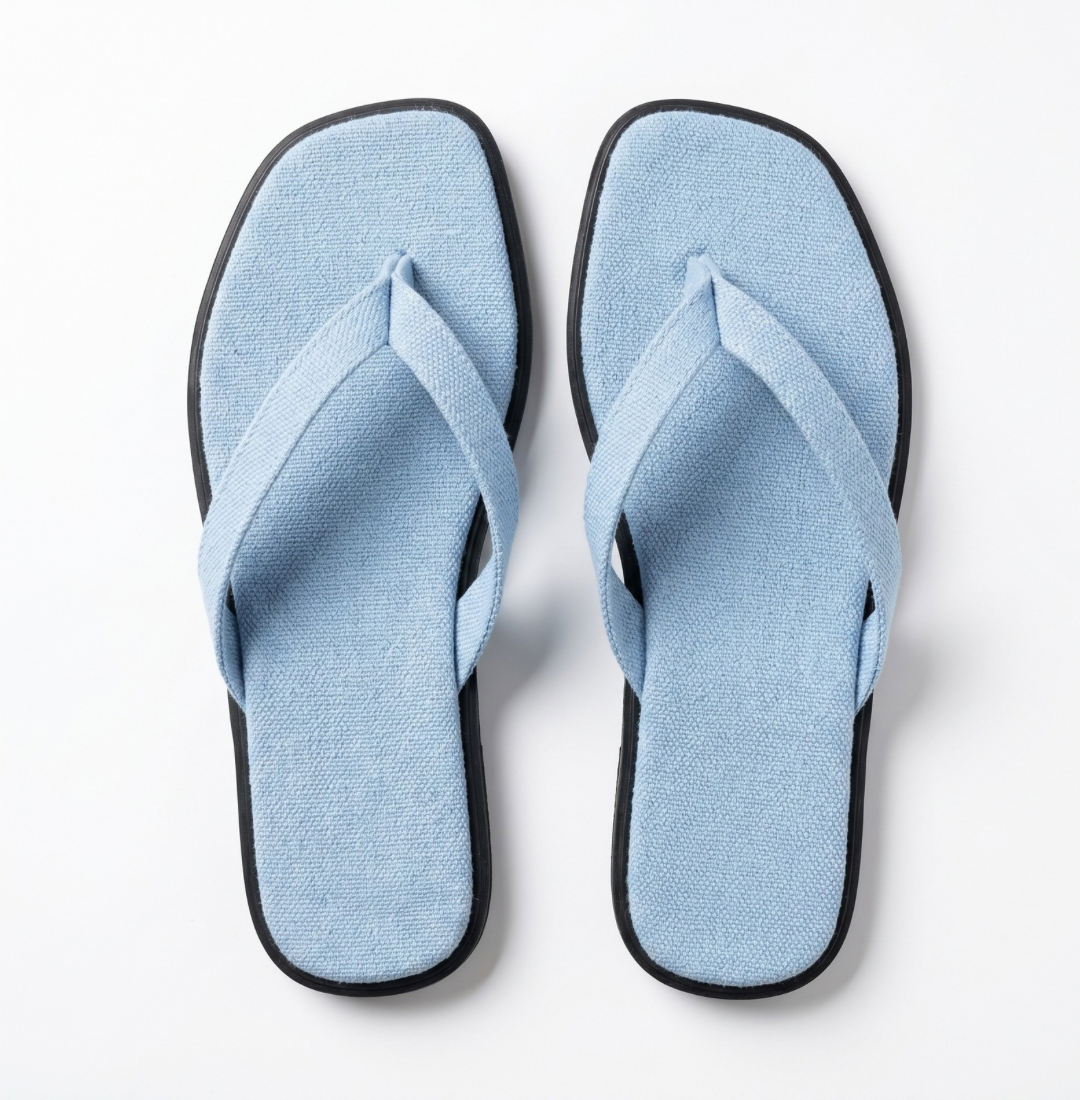 STRADA ICE BLUE FLIP FLOPS