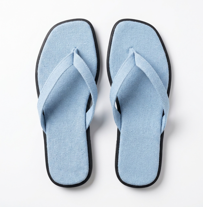 STRADA ICE BLUE FLIP FLOPS
