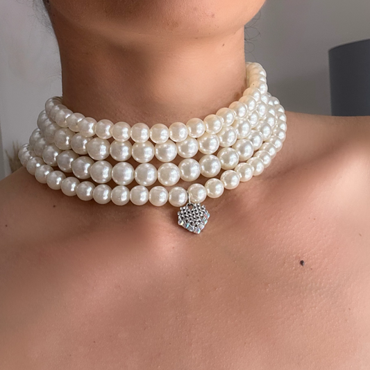 Pearl Multi Layer Choker