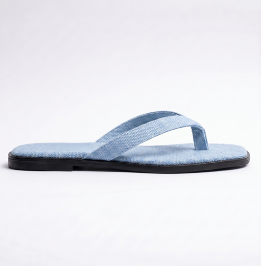 STRADA ICE BLUE FLIP FLOPS