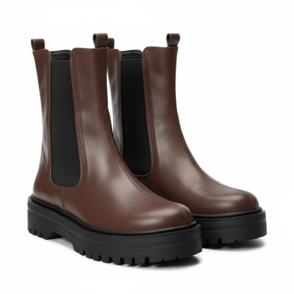 حذاء بوتا أسود سهل الارتداء