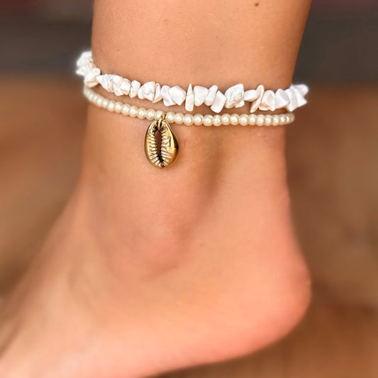 Off-White Double Layer Anklet