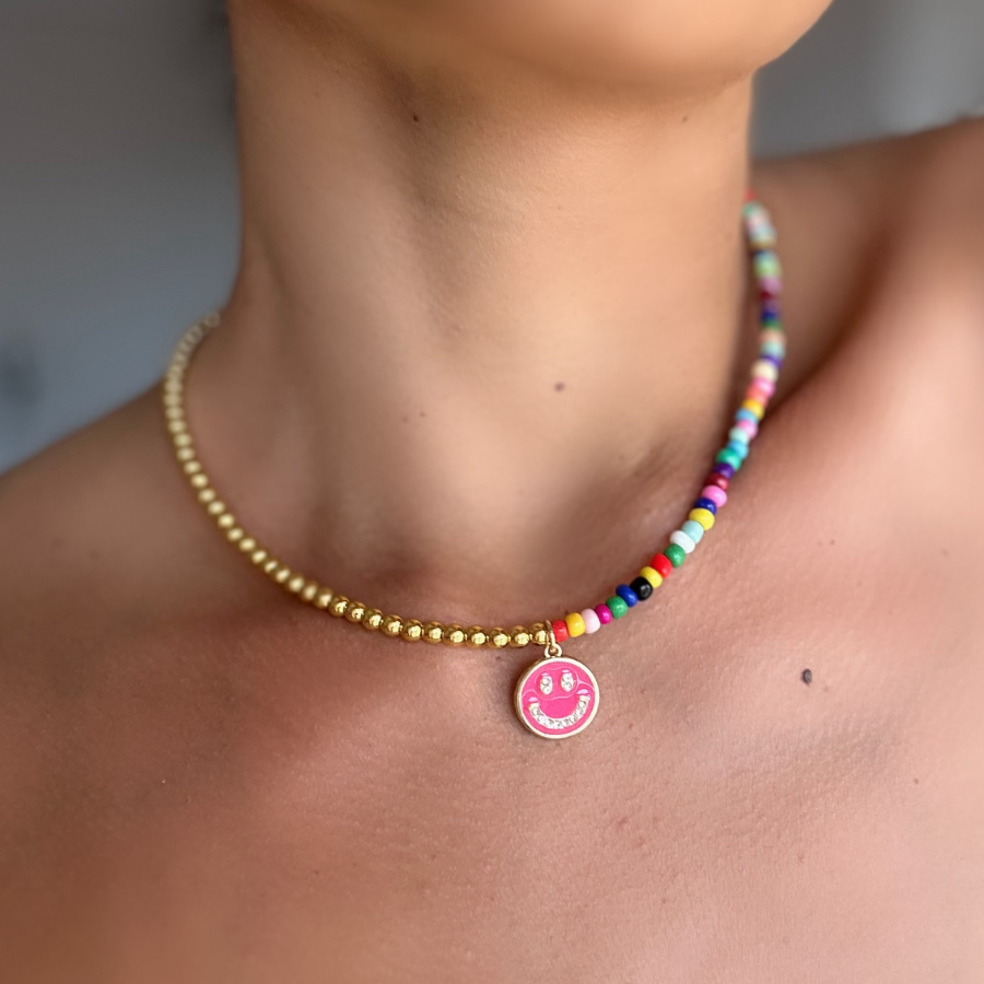 Smiley Colored Necklace