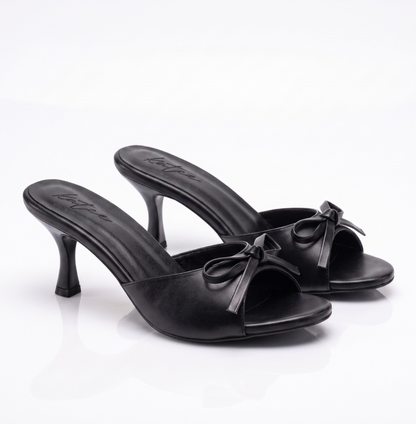 FIOCCA BLACK MULE SANDALS