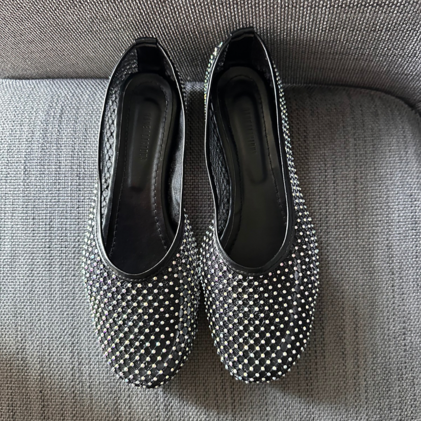 BAILA GLOW BLACK FLATS