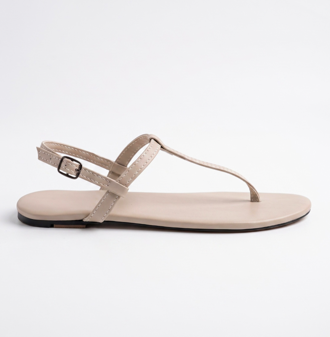 TIRIA BEIGE THONG SANDALS