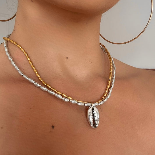 Shell Double Layer Necklace