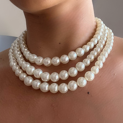 Pearl Triple Layer Necklace