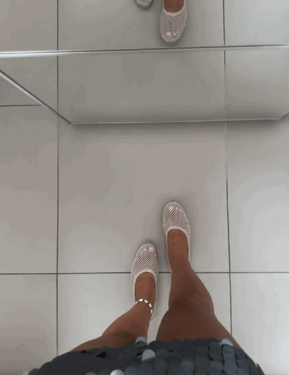 BAILA GLOW BEIGE FLATS