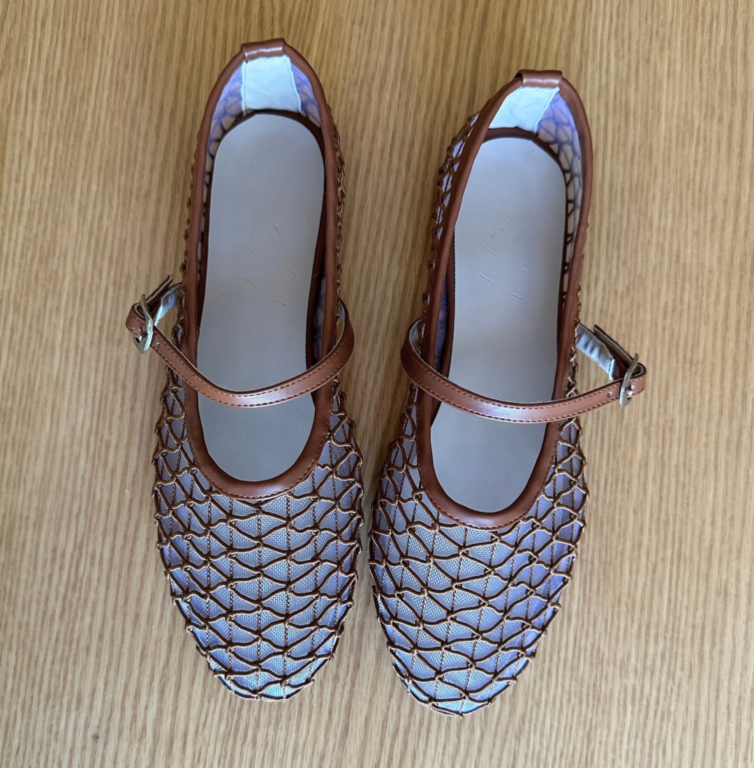 BAILATIRA AIR MESH BROWN FLATS