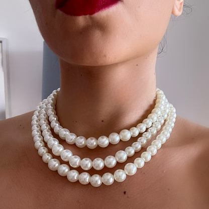 Pearl Triple Layer Necklace