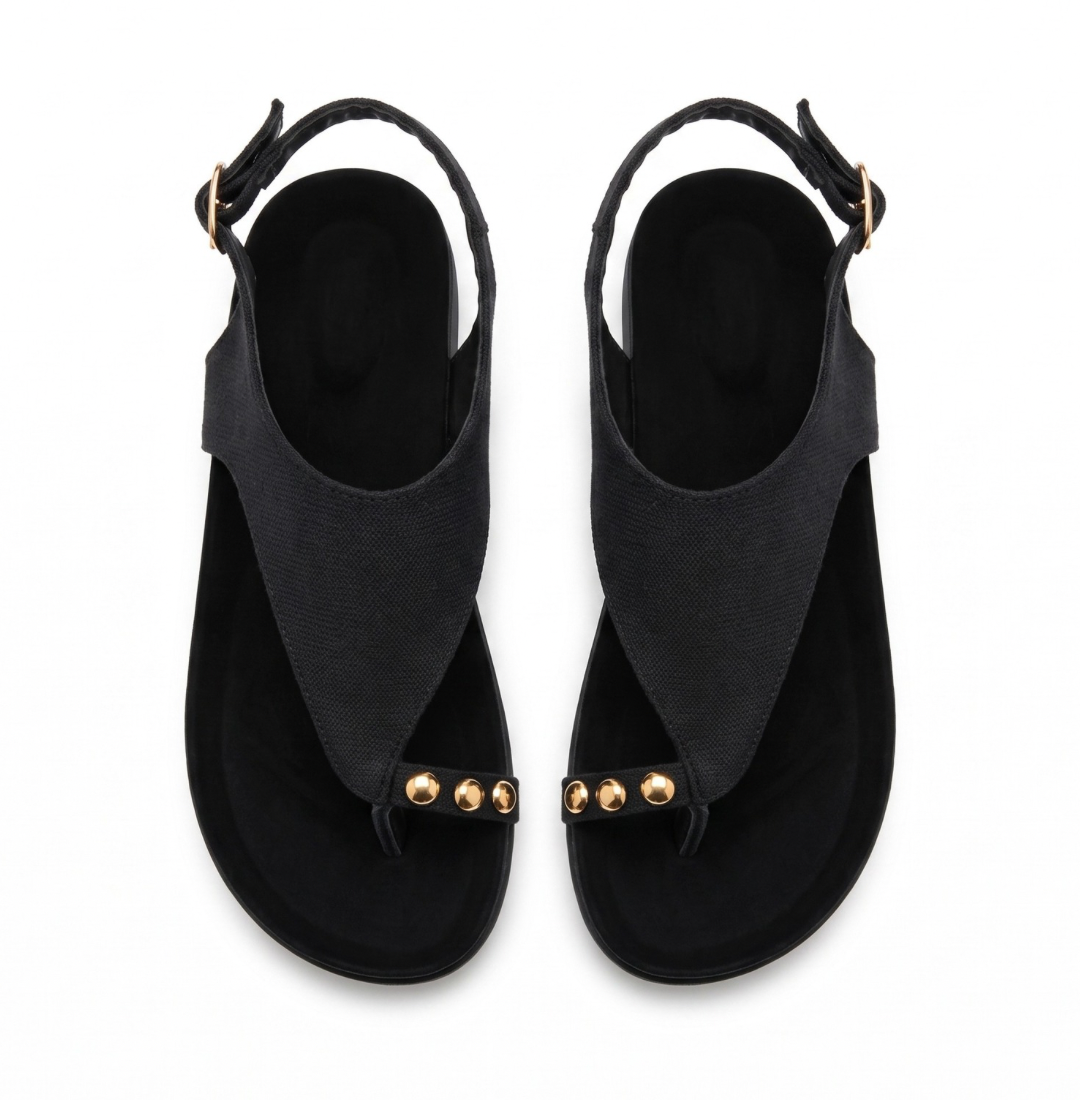 SOLEA BLACK SANDALS