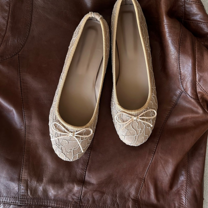 BAILA LACE MOCHA FLATS