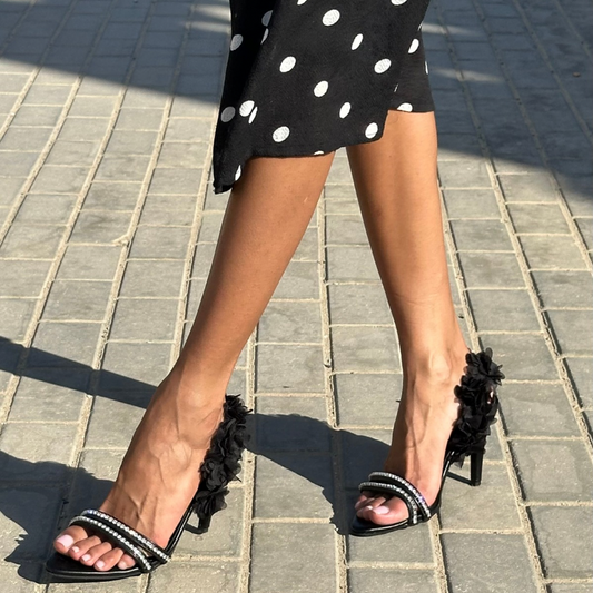 JOYA NIGHT BLACK HEELS