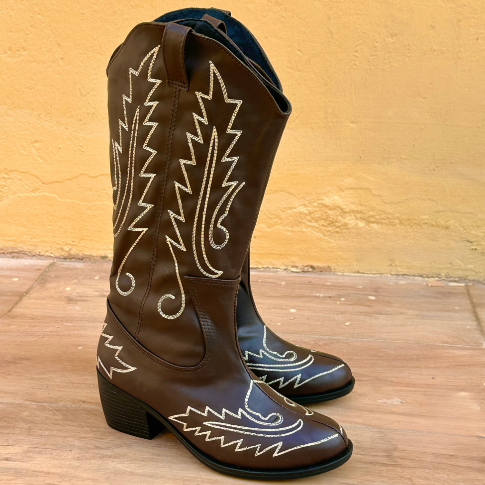 BOYERO BROWN COWBOY BOOTS