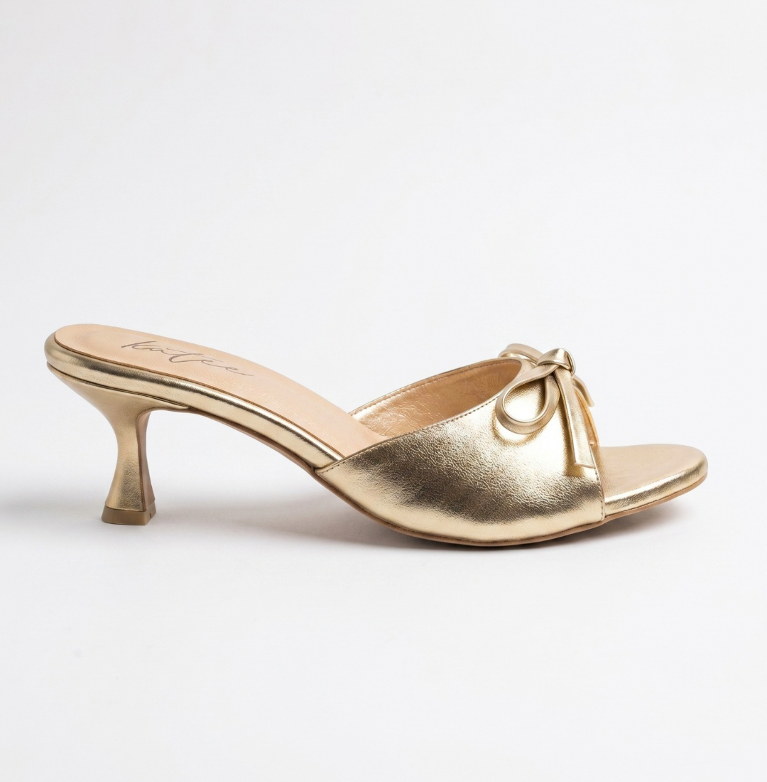 FIOCCA GOLD MULE SANDALS