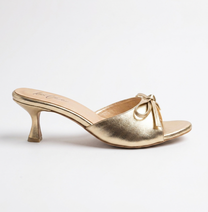 FIOCCA GOLD MULE SANDALS