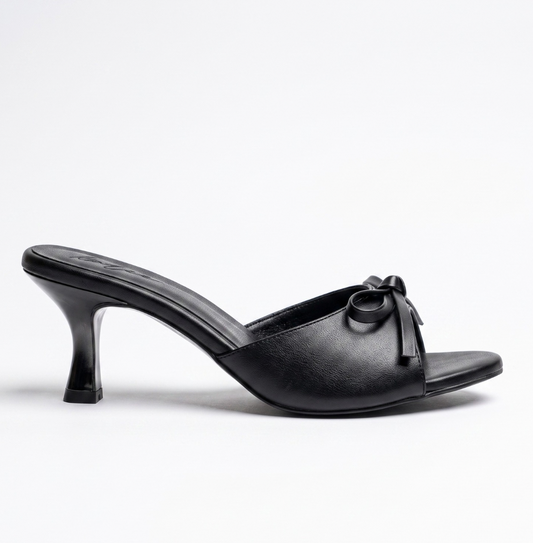 FIOCCA BLACK MULE SANDALS