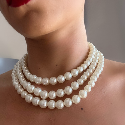 Pearl Triple Layer Necklace