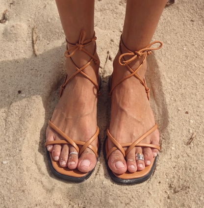 CORDELA BROWN SANDALS