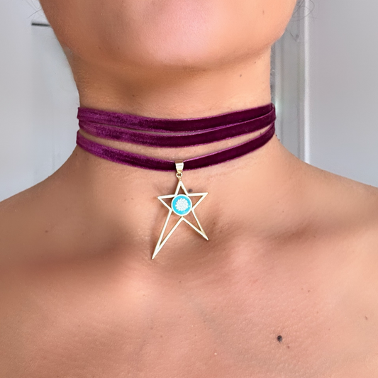 Evil Eye Star Choker