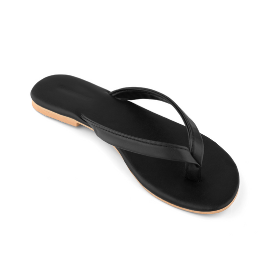 URBANA BLACK STREET-STYLE FLIP FLOPS