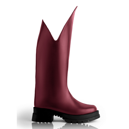 SOLIDA BURGUNDY BOOTS