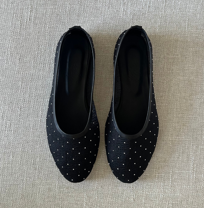 BAILA GLOW BLACK FLATS