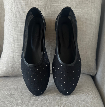 BAILA GLOW BLACK FLATS