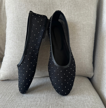 BAILA GLOW BLACK FLATS