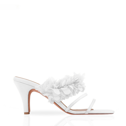 FLORA WHITE MULES