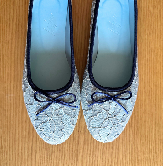 BAILA LACE ICE BLUE FLATS