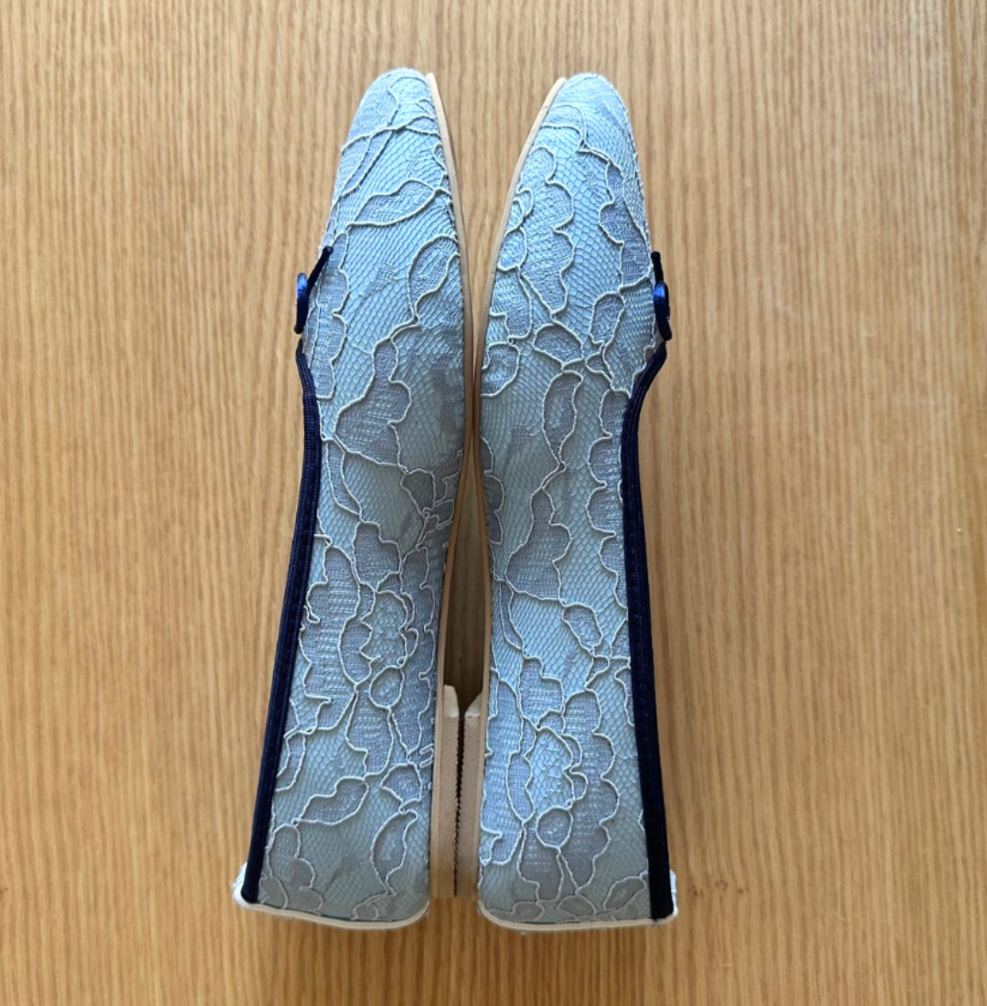 BAILA LACE ICE BLUE FLATS