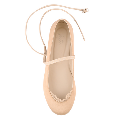 AMORIO NUDE FLATS